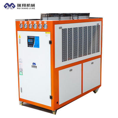 เครื่องเย็นน้ําเย็นด้วยอากาศ 10HP 380V พร้อมเครื่องควบคุมไมโครโปรเซสเซอร์