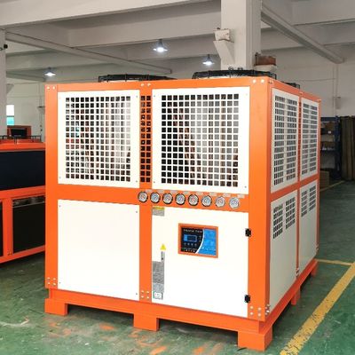 เครื่องทําความเย็นอากาศอุตสาหกรรม 66HP R404A พร้อม PLC Microcomputer Control