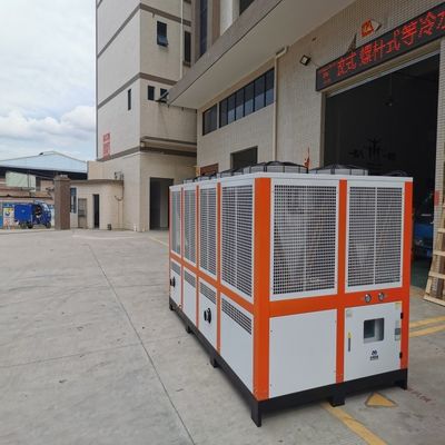 เครื่องเย็นสกรูเย็นด้วยอากาศ 20HP การติดตั้งง่ายด้วยบรรจุกล่องพลาสติกอะลูมิเนียม