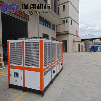 100A เครื่องเย็นสกรูระยะ 3 ระยะที่เย็นด้วยอากาศ เครื่องเย็นอุตสาหกรรมที่เย็นด้วยน้ํา
