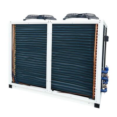 เครื่องทําความเย็นน้ําระบายอากาศแบบ Fin And Tube Condenser ด้วยพลังงานปั๊ม 075KW CE ISO9001 รับรองการนําเสนอและผลงานการทําความเย็นที่ยั่งยืน