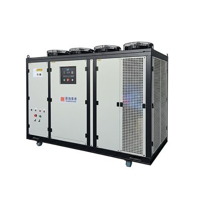 R404A เครื่องทําความเย็นด้วยน้ําเย็น เครื่องทําความเย็น 380V 3Ph ระบบทําความเย็น 50Hz ออกแบบเพื่อสนับสนุนกระบวนการผลิตอุตสาหกรรม