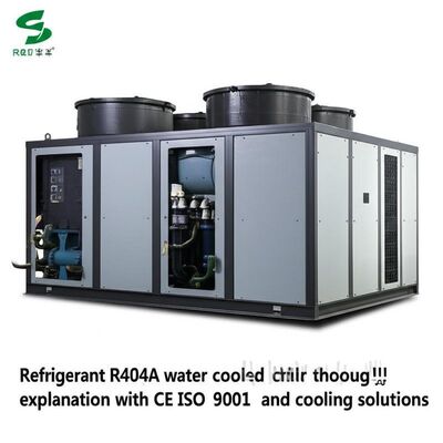 เครื่องทําความเย็น R404A เครื่องทําความเย็นที่ทําความเย็นด้วยน้ํา หลักการการทํางาน คําอธิบายอย่างละเอียด กับการรับรอง CE ISO9001 การสนับสนุนและแก้ไขการทําความเย็น